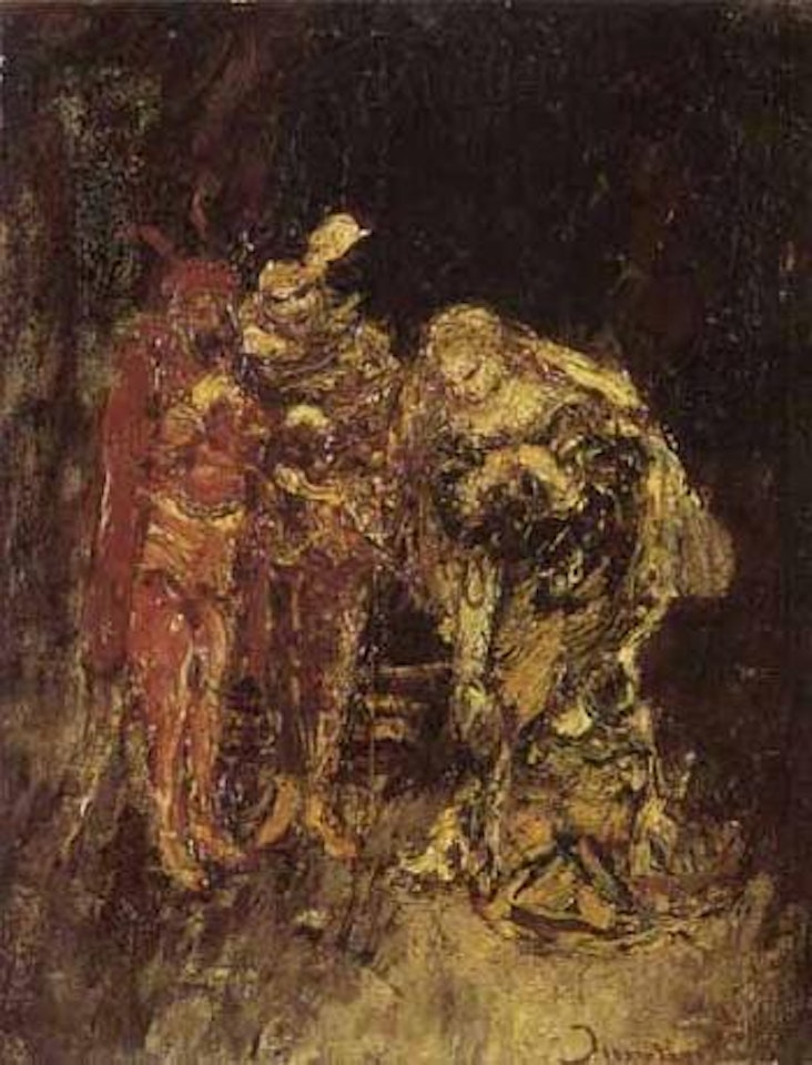 Scene de carnaval by Adolphe Monticelli