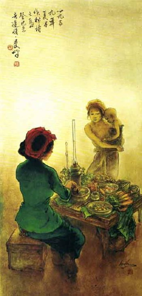 Rojak seller by Lee Man Fong