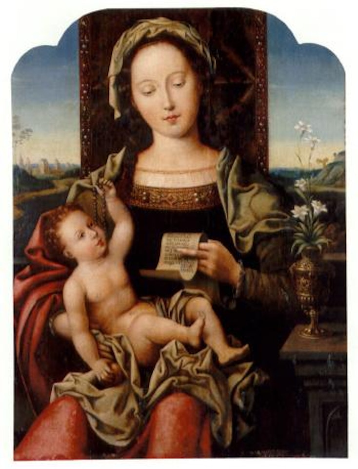Virgin and Child enthroned by Attributed to Pieter Coecke van Aelst I