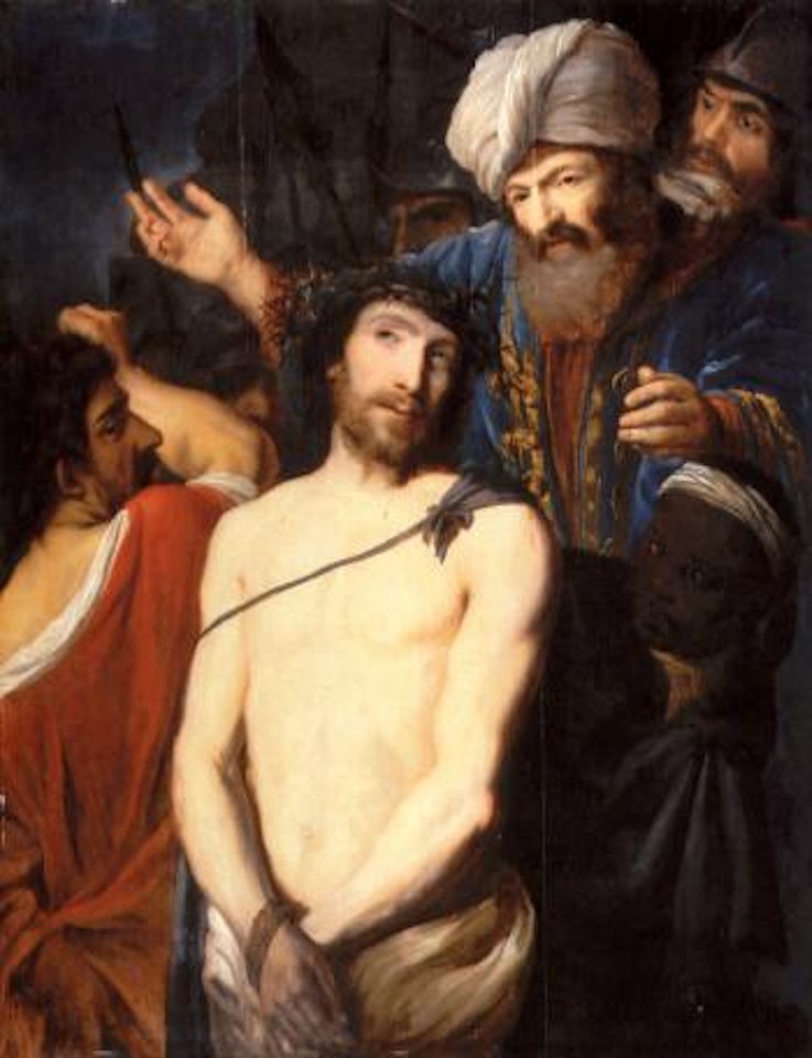 Christ crowned with thorns by Dutch School