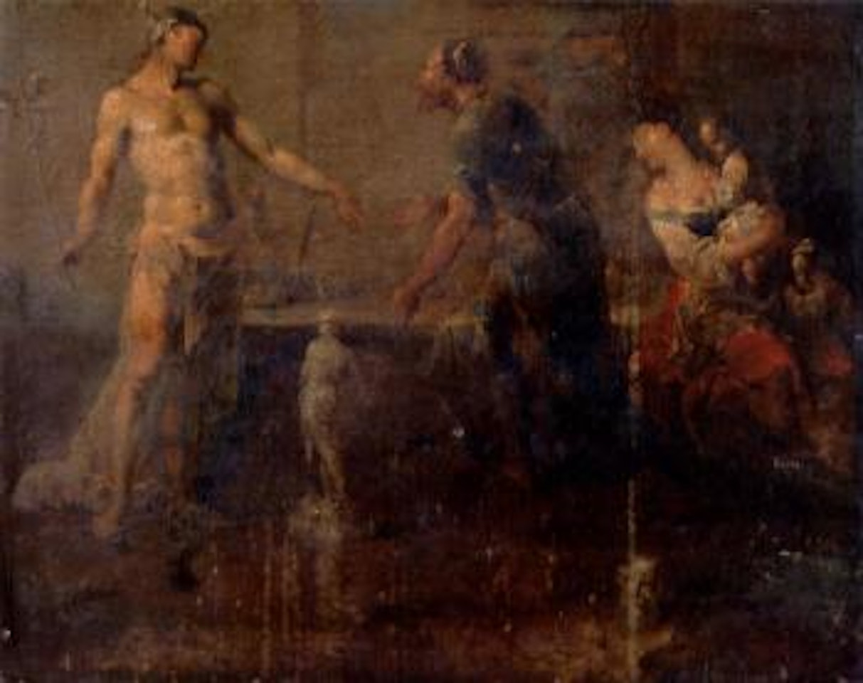 Mercury in the sculptor's studio by Januarius Johann Rasso Zick