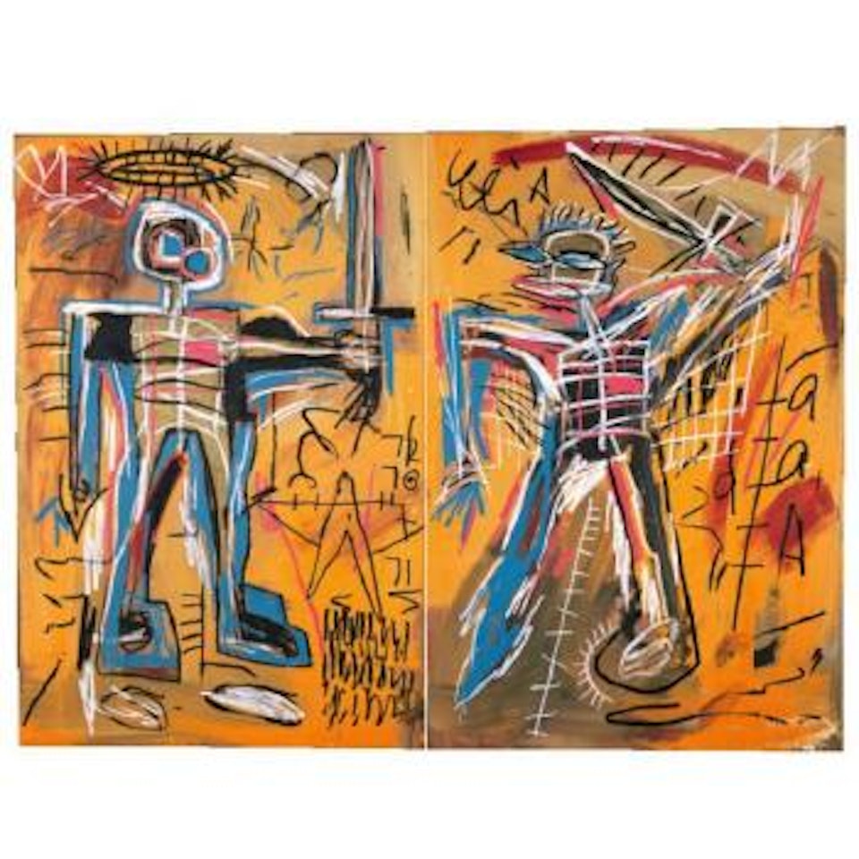 Offensive orange by Jean-Michel Basquiat