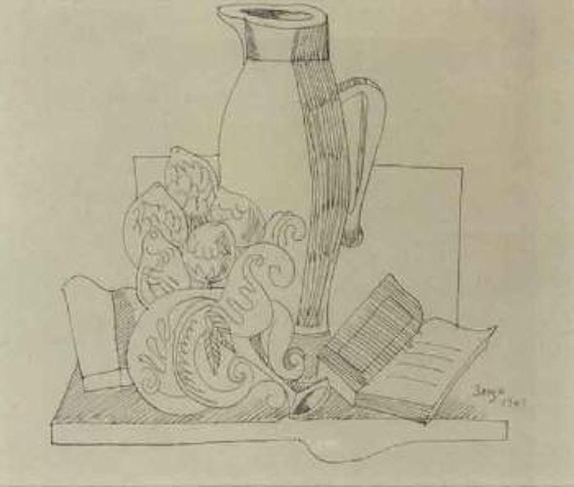 Still life with jug by Francis Newton Souza