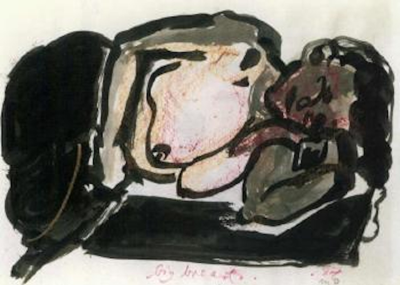 Big breasts by Marlene Dumas