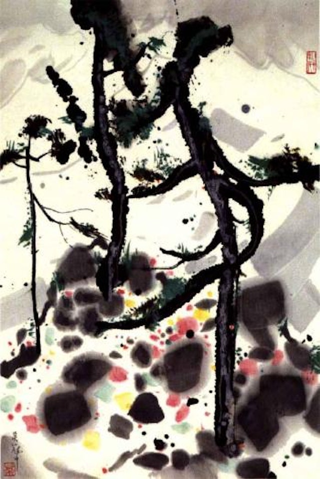 Snowy pine by Wu Guanzhong