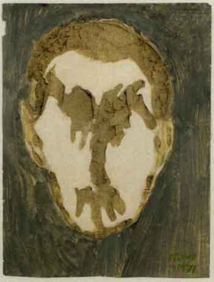 Untitled, self portrait by Mark Tobey