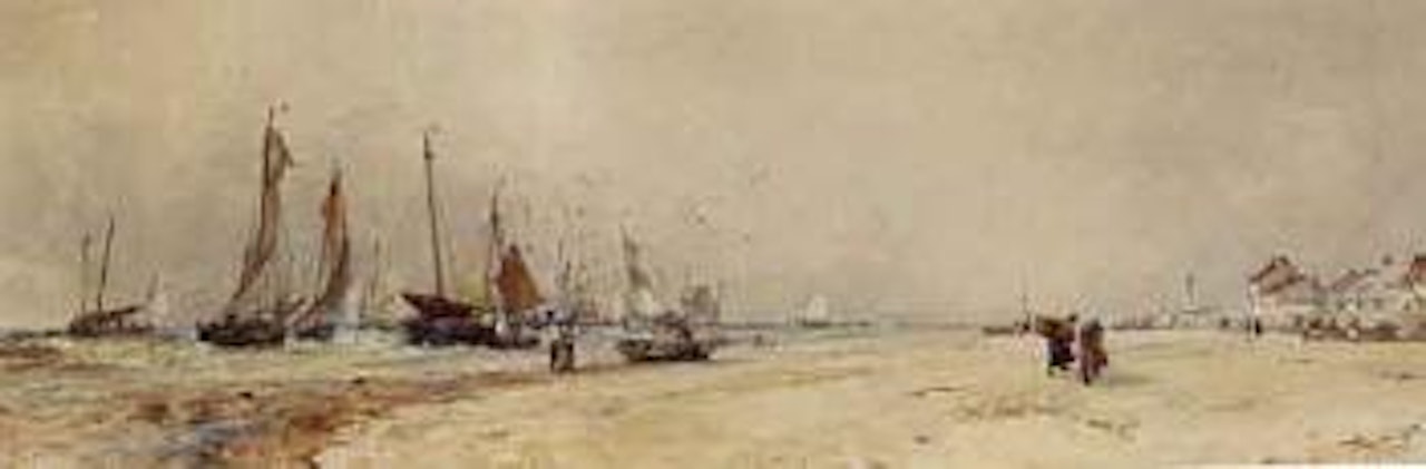 View of Etaples near Boulogne by Thomas Bush Hardy