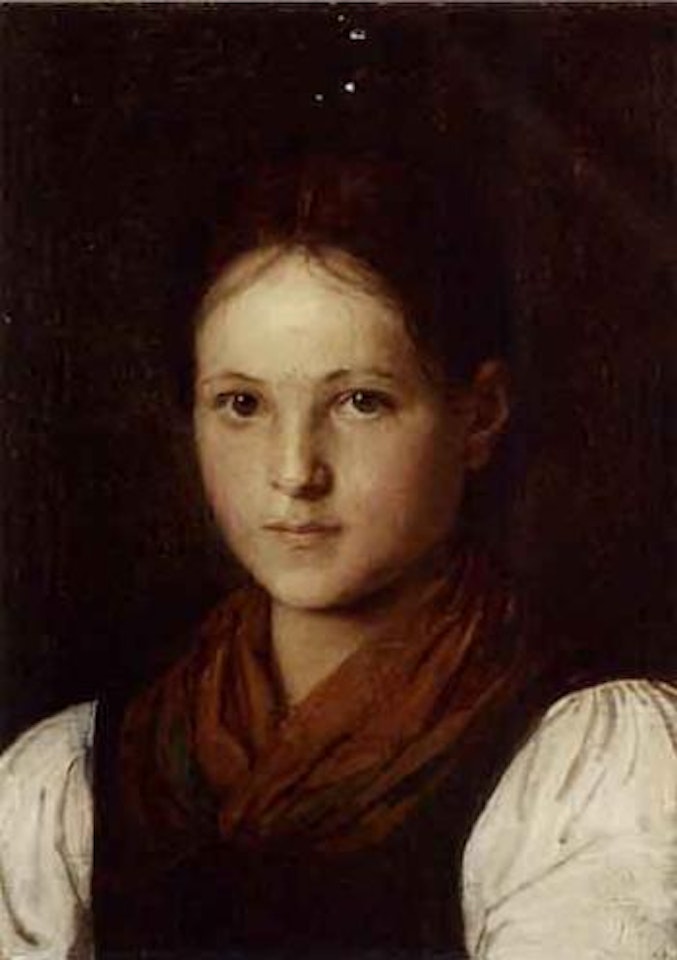 Portrait of a girl by Franz von Defregger
