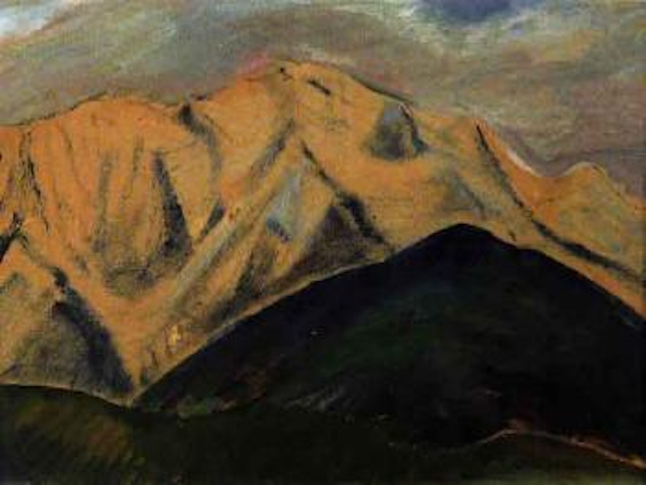 Snowy mountain range by Emily M Carr