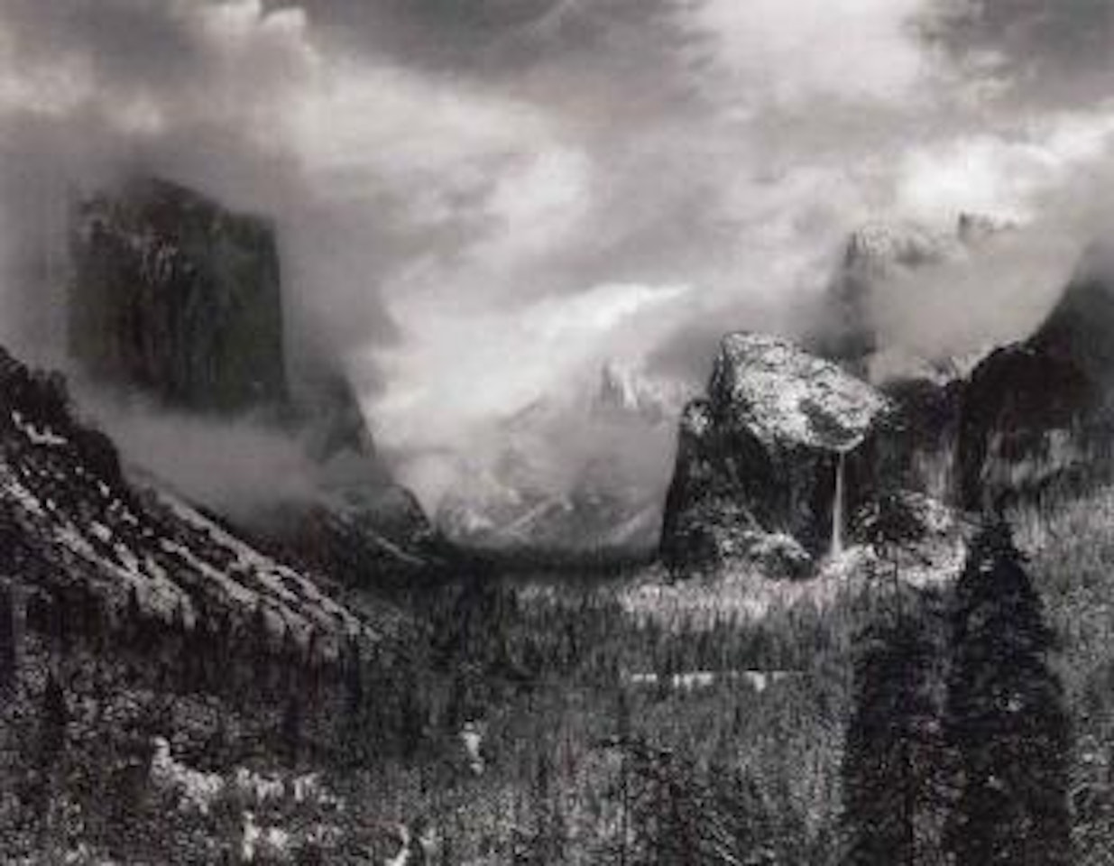 Clearing winter storm, Yosemite Valley by Ansel Adams