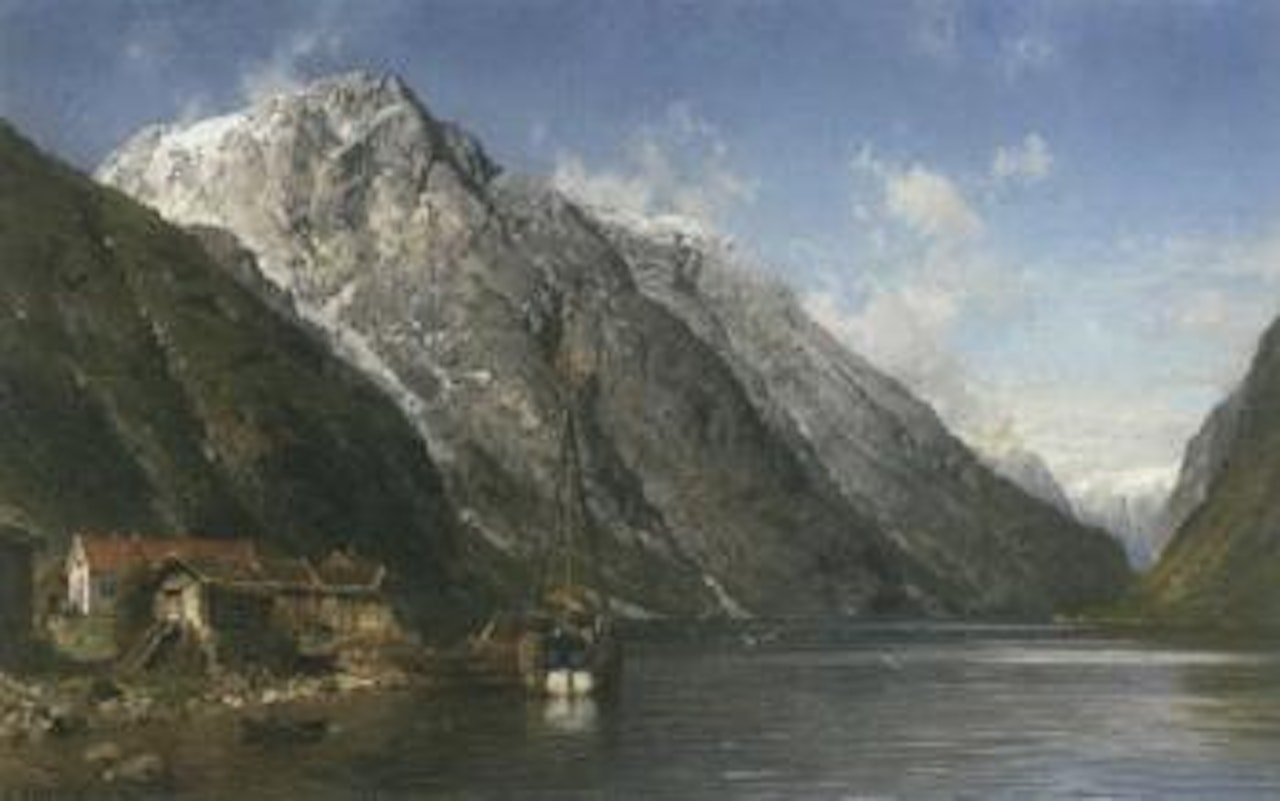 Mountain landscape near Bakka, Naeroyfjorden, Bergen by Anders Monsen Askevold