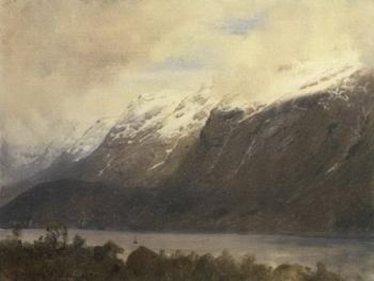 Mountain landscape from Ullensvang by Anders Monsen Askevold