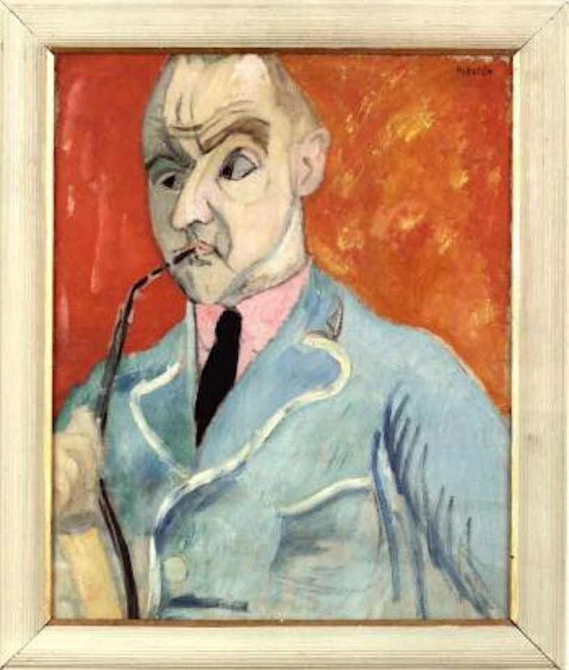 The pipe smoker by Sigrid Hjertén