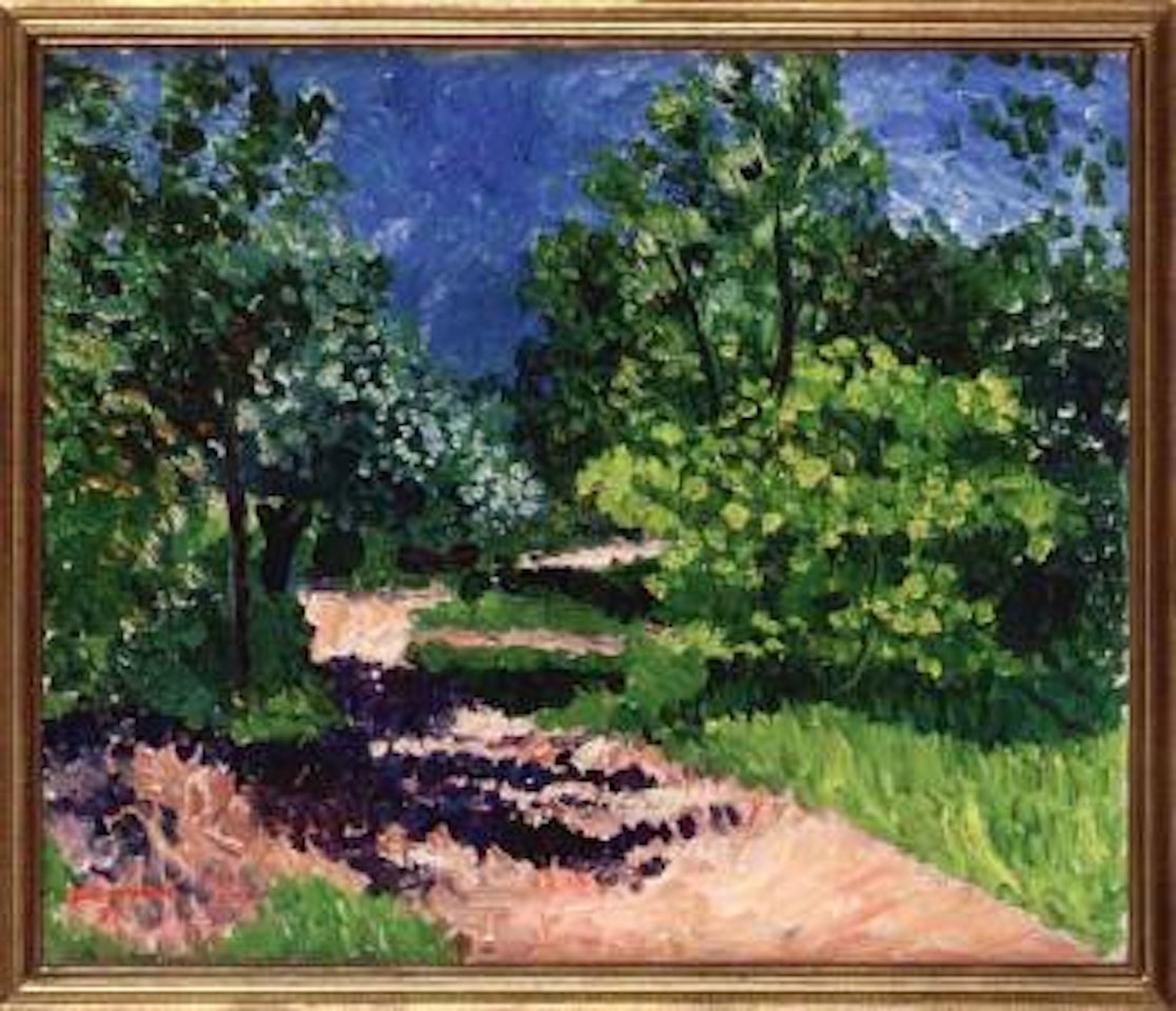 Green landscape by Inge Schiöler