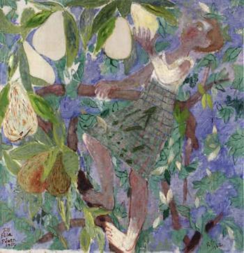 Girl in the pear tree by Ragnar Sandberg