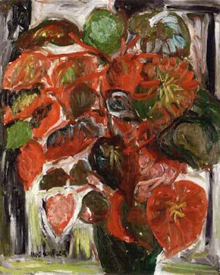 Plant by window by Inge Schiöler