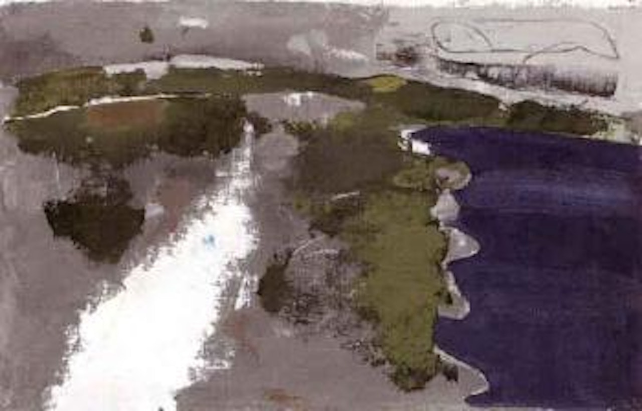 Landscape near Herrvik, Gotland by Lage Lindell