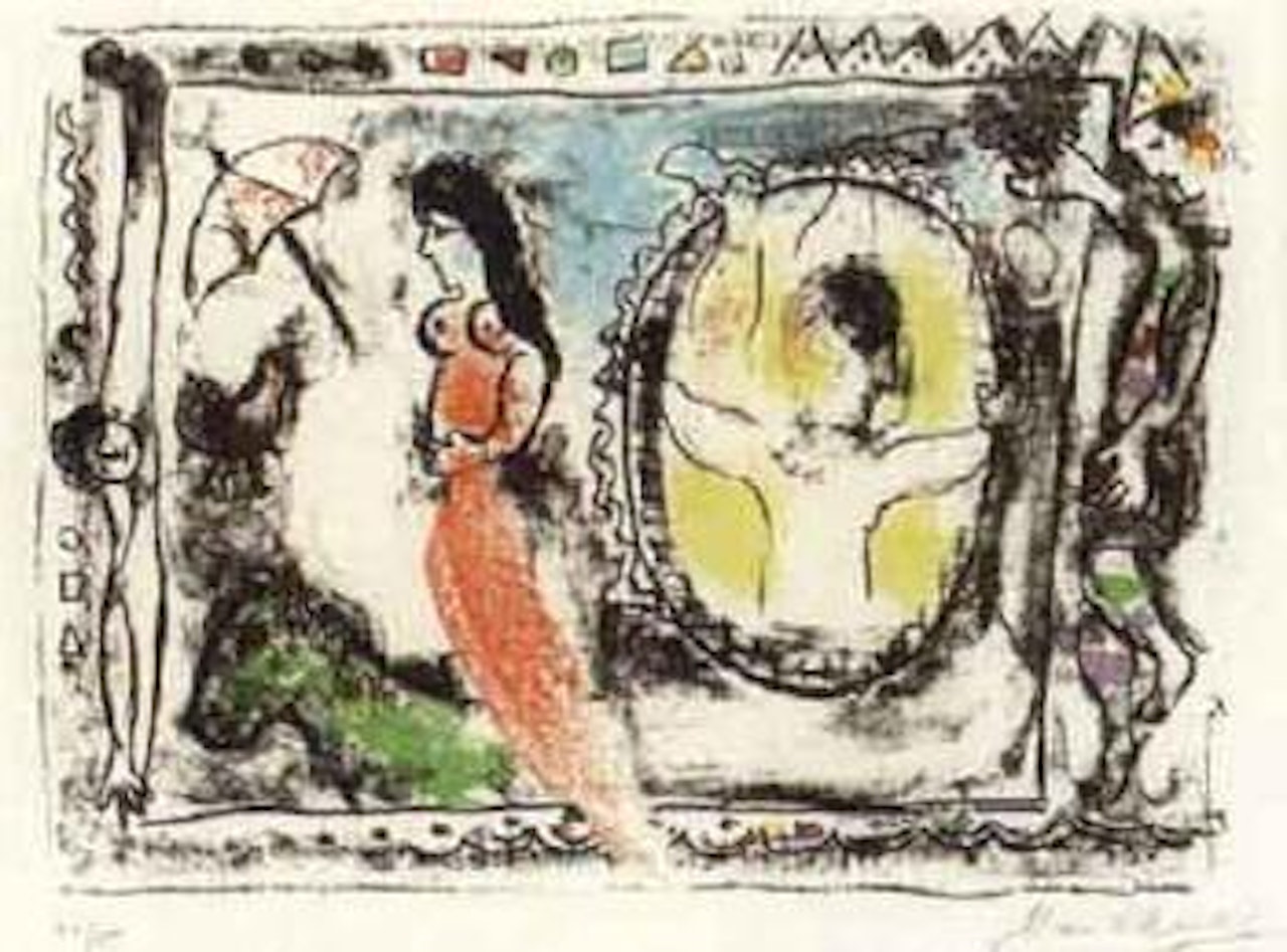Derriere le miroir by Marc Chagall