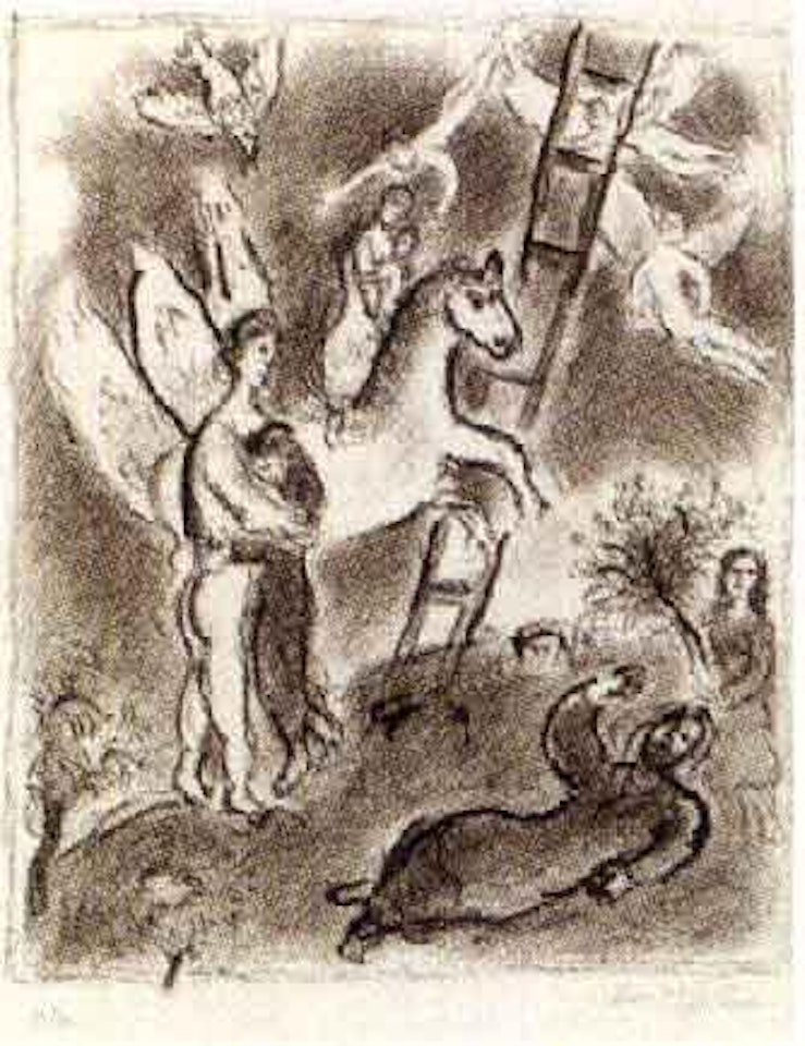Scene Biblique - Jacob by Marc Chagall