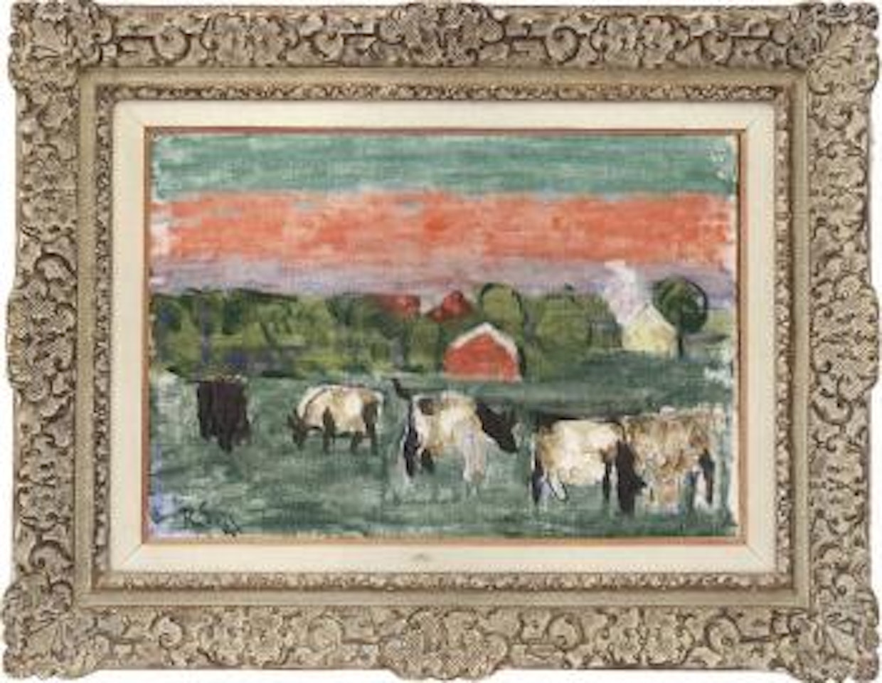 Evening - cattle grazing by Ragnar Sandberg