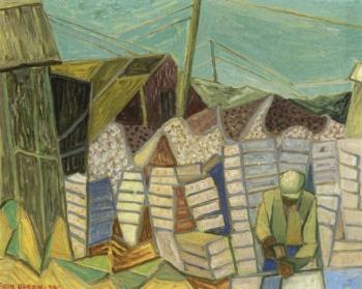 Stone masons at work, Sondrum by Erik Olson