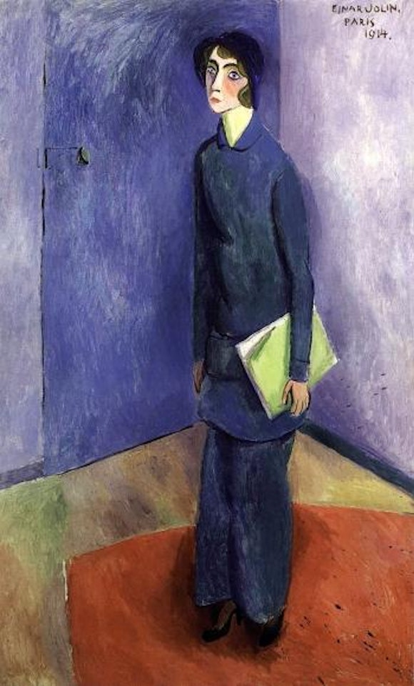 Wearing a green suit by Einar Jolin