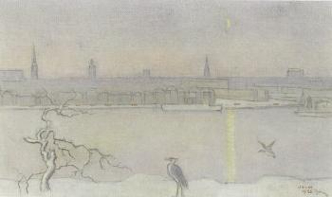 View towards Skeppsbron by Einar Jolin