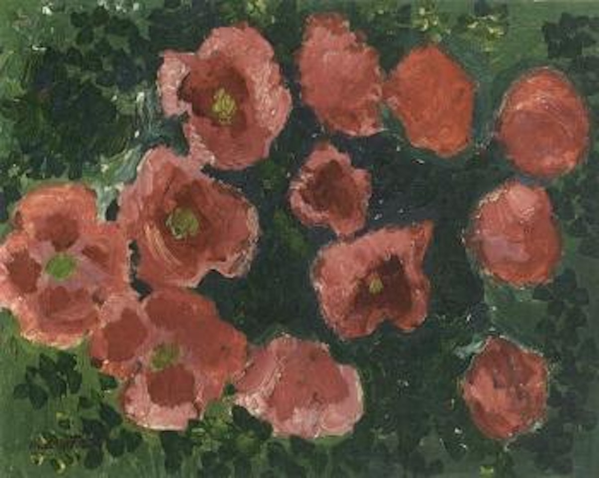 Red flowers by Inge Schiöler