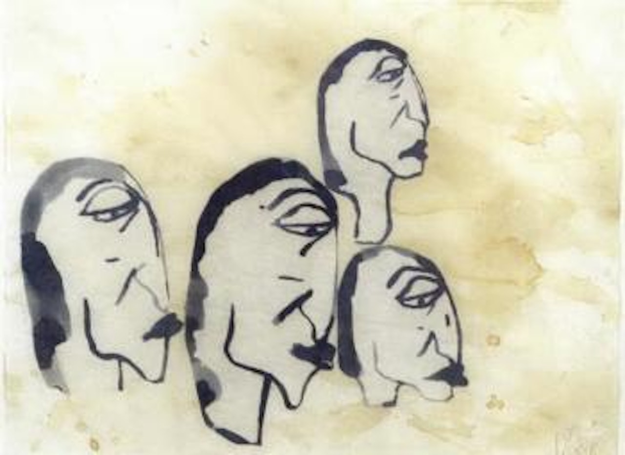 Untitled - composition by Donald Baechler