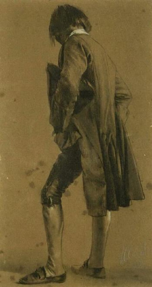 Young man by Adolph Menzel
