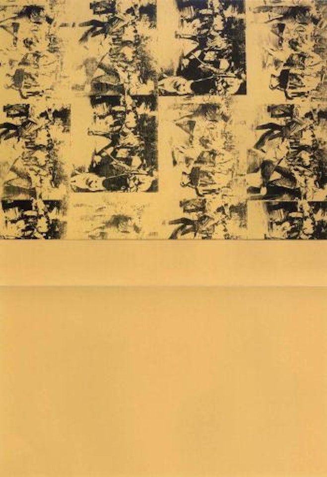 Mustard race riot by Andy Warhol