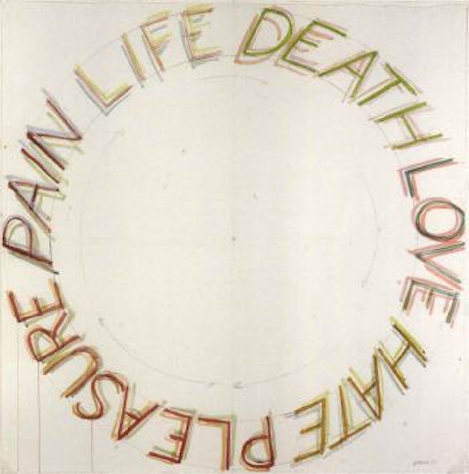 Life, death, love, hate, pleasure, pain by Bruce Nauman