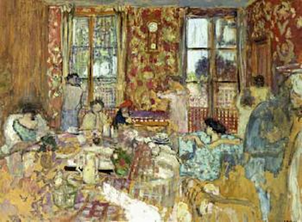 Le petit dejeuner aux pavillons by Édouard Vuillard
