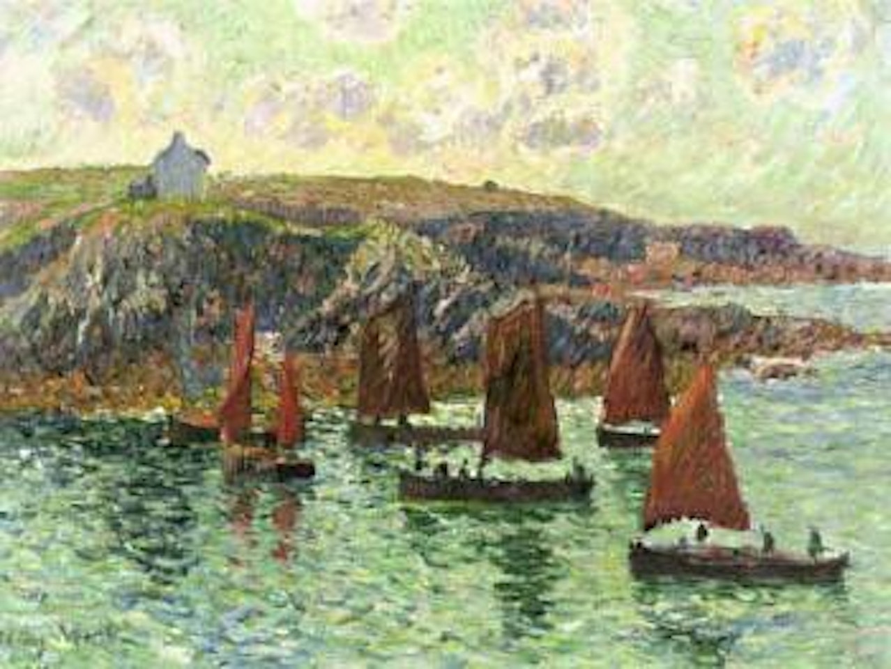 Bateaux de peche, Finistere by Henry Moret