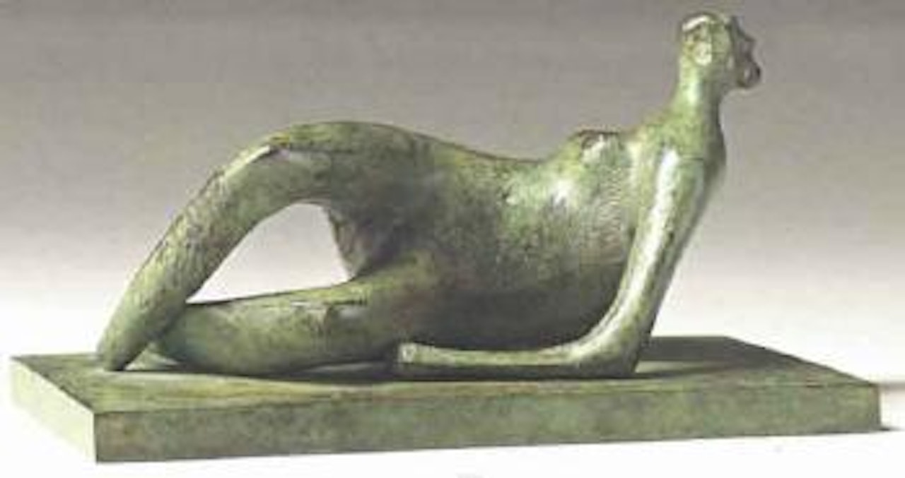 Reclining nude with crossed feet by Henry Moore