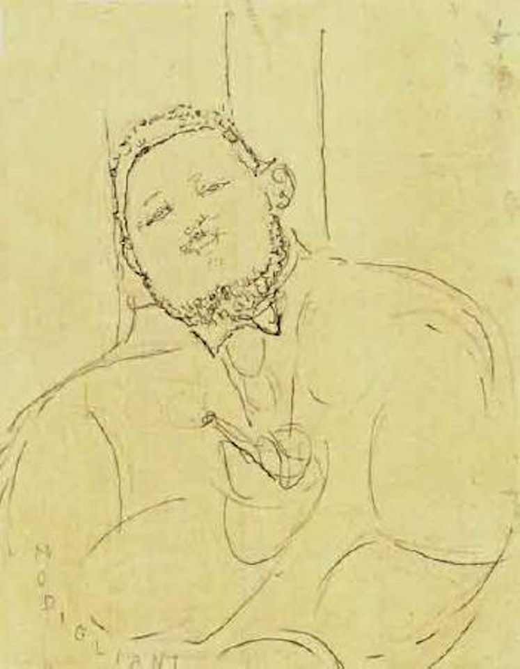 Portrait de Diego Rivera by Amedeo Modigliani