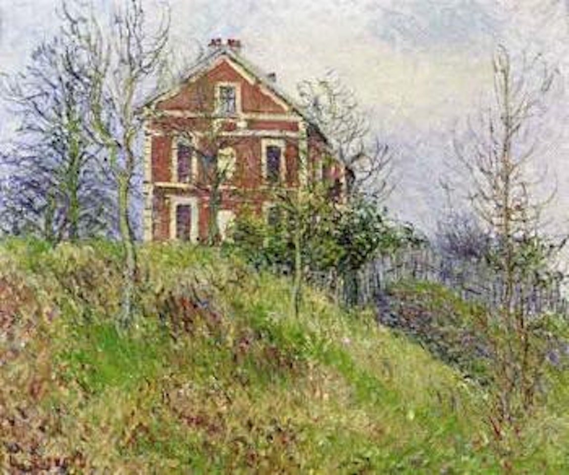 La maison rouge a Port Marly by Gustave Loiseau