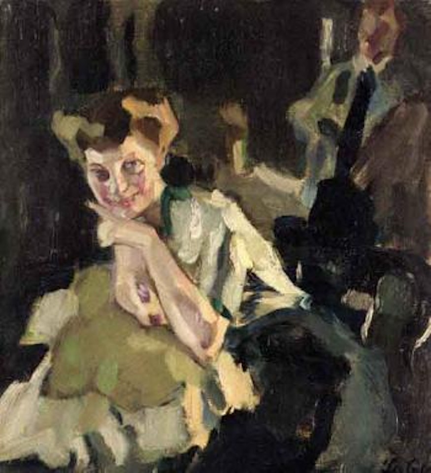 Tico Meves in the artist's studio by Leo Putz