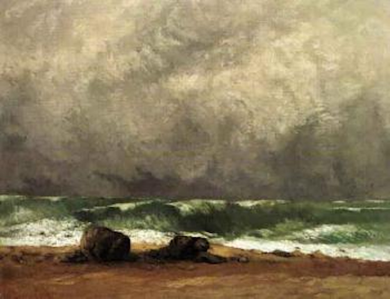 La vague by Gustave Courbet