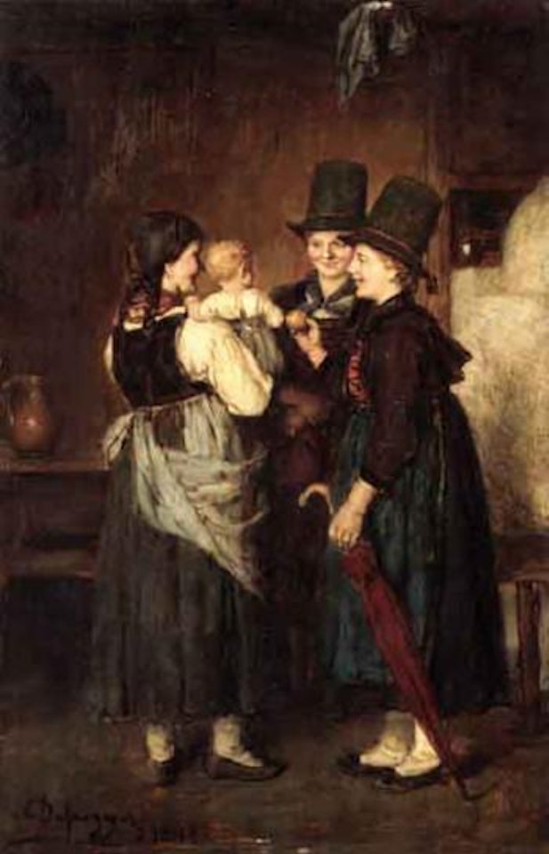 The centre of attention by Franz von Defregger