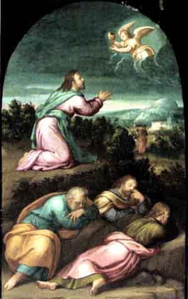 Agony in the garden by Venetian School