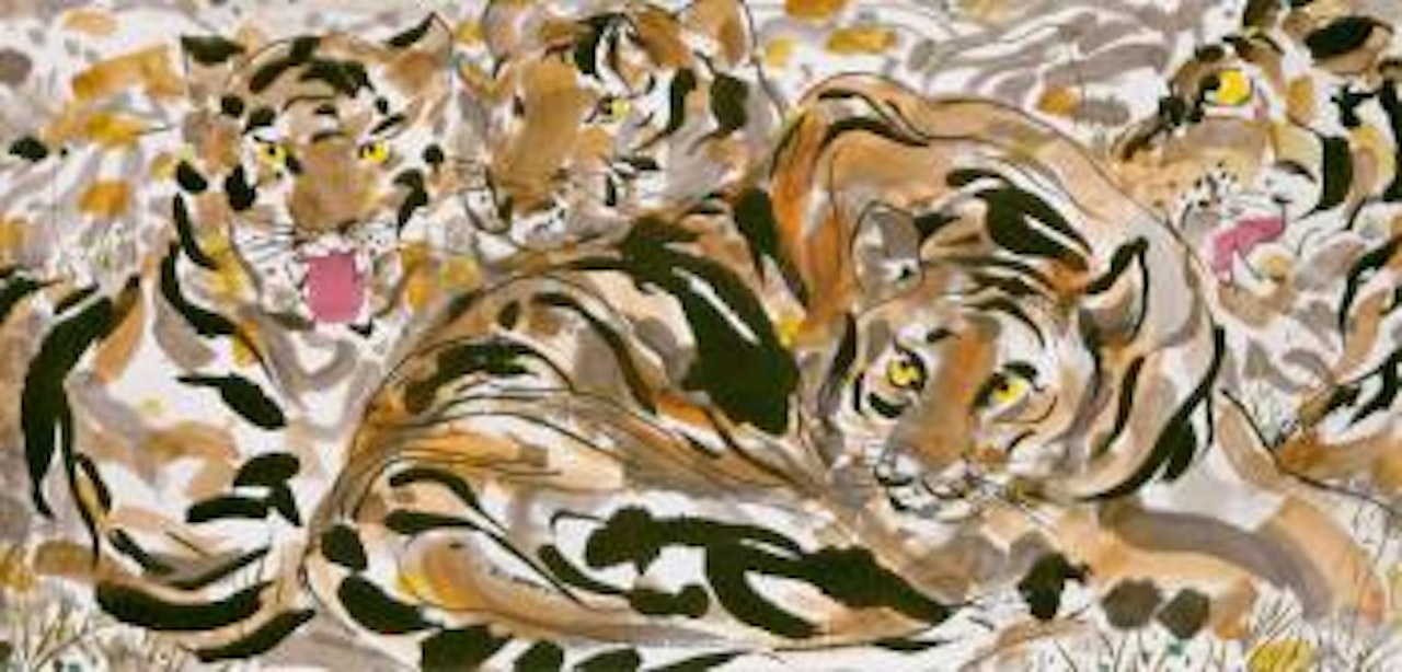 Tigers by Wu Guanzhong