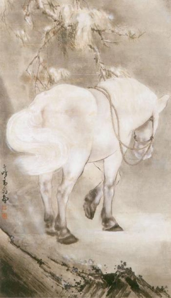 White horse by Gao Qifeng