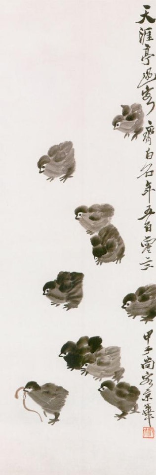 Chicks by Qi Baishi