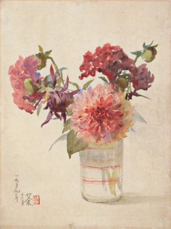 Flower in vase by Wu Guanzhong