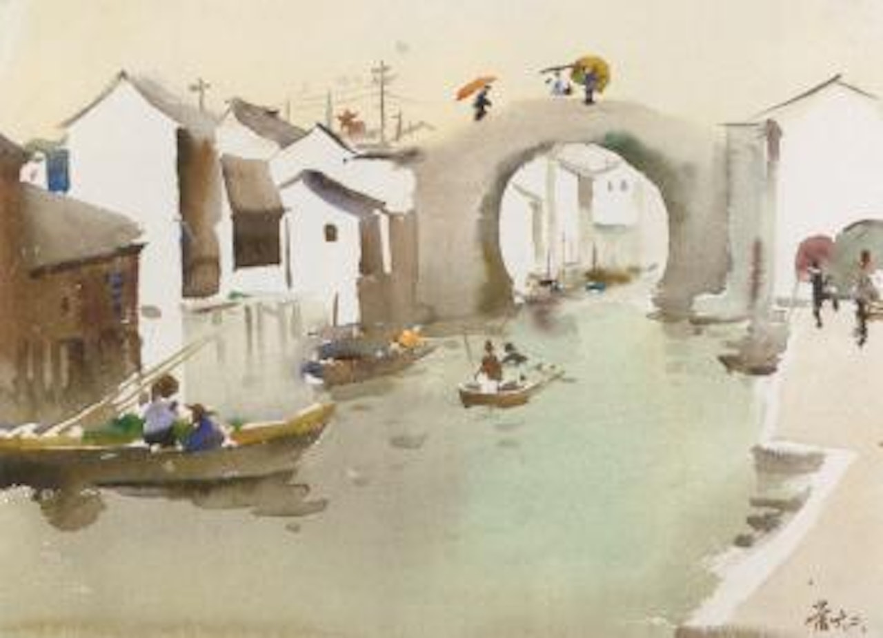 Rain on the river by Wu Guanzhong