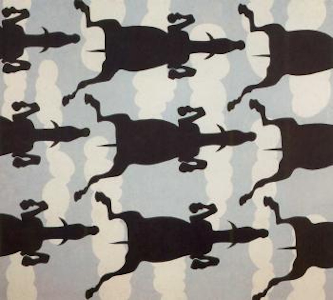 Untitled, horses and clouds by John Wesley