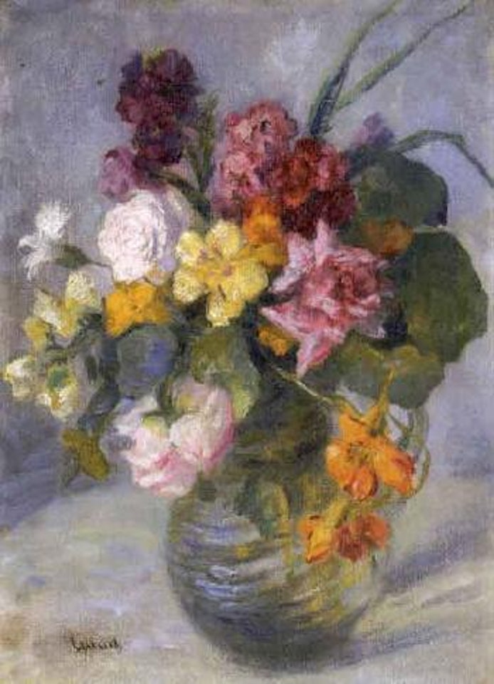 Floral still life by Edward Cucuel