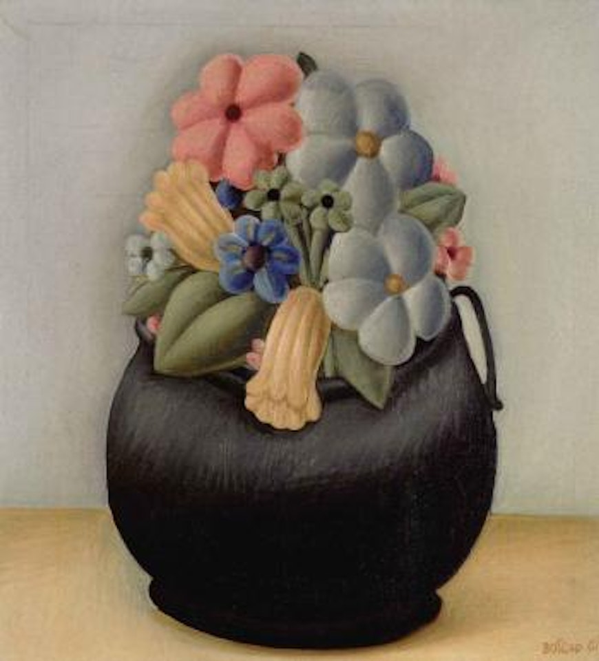 Bouquet of flowers by Fernando Botero