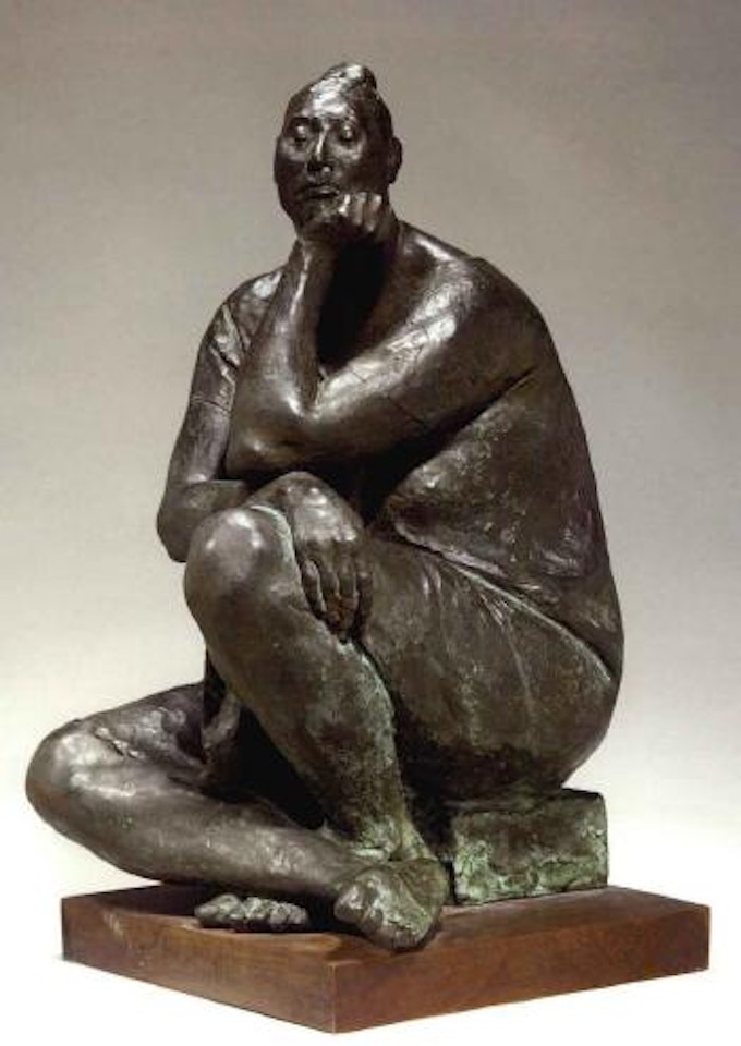 Evelia seated by Francisco Zuñiga
